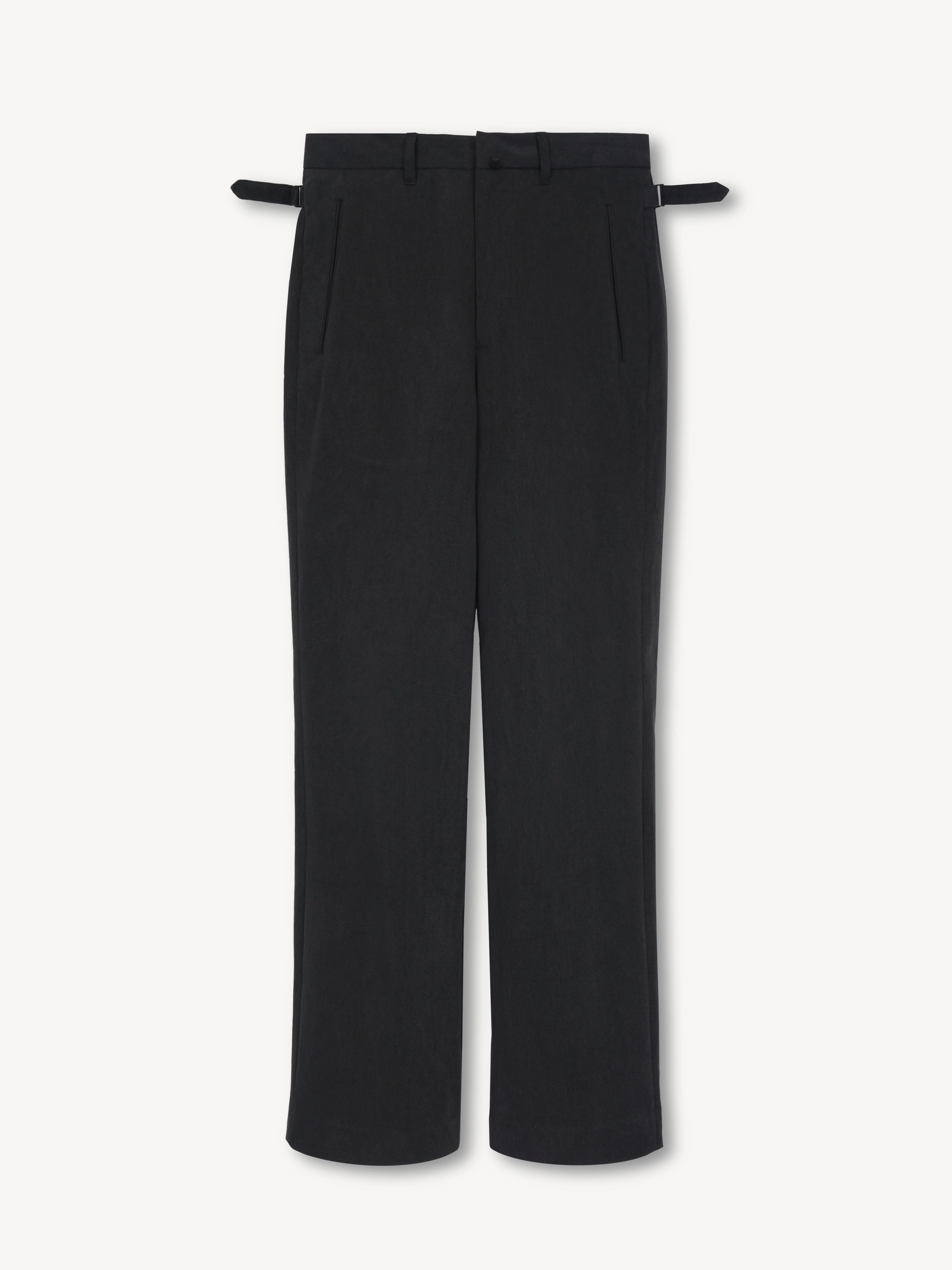 Dylan Flared Trousers in Cotton Nep
